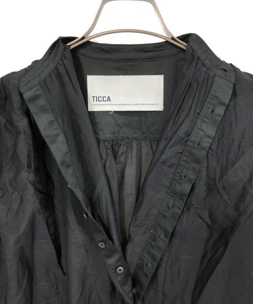 ticca（ティッカ）ticca (ティッカ) シャツワンピース ブラック サイズ:FREEの古着・服飾アイテム