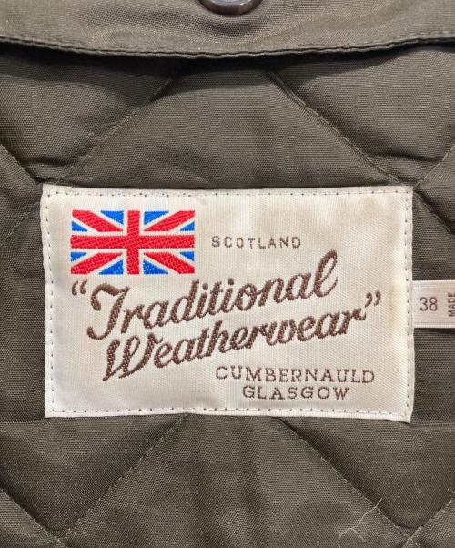 Traditional Weatherwear（トラディショナルウェザーウェア）Traditional Weatherwear (トラディショナルウェザーウェア) キルティングジャケット カーキ サイズ:38の古着・服飾アイテム