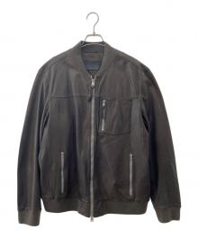 ALL SAINTS（オールセインツ）の古着「KAIRO LEATHER BOMBER JACKET」｜オリーブ