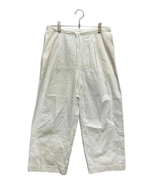 BEARDSLEY（ビアズリー）BEARDSLEY (ビアズリー) ドロストチノパンツ ホワイト サイズ:FREEの古着・服飾アイテム