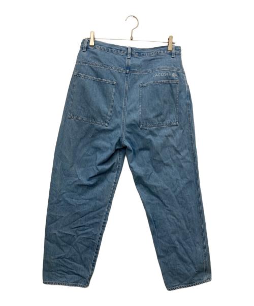 LACOSTE（ラコステ）LACOSTE (ラコステ) ワイドデニムパンツ ブルー サイズ:US33の古着・服飾アイテム