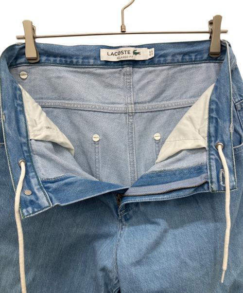 LACOSTE（ラコステ）LACOSTE (ラコステ) ワイドデニムパンツ ブルー サイズ:US33の古着・服飾アイテム