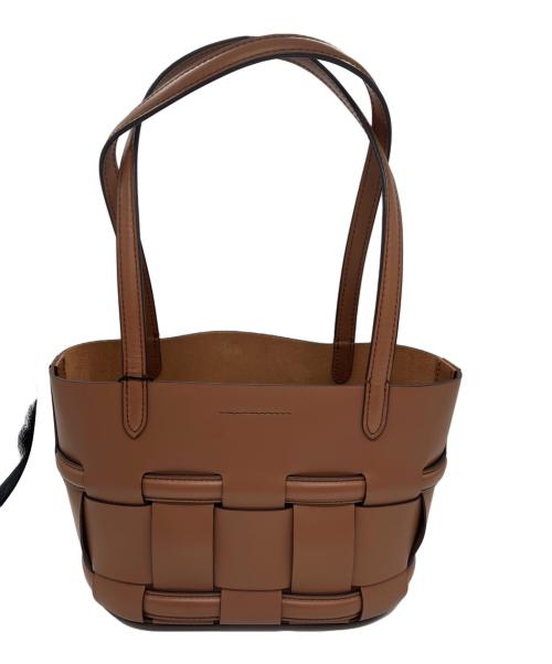 ORSETTO（オルセット）ORSETTO (オルセット) レザーハンドバッグ ブラウンの古着・服飾アイテム