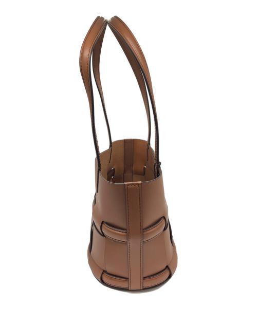 ORSETTO（オルセット）ORSETTO (オルセット) レザーハンドバッグ ブラウンの古着・服飾アイテム