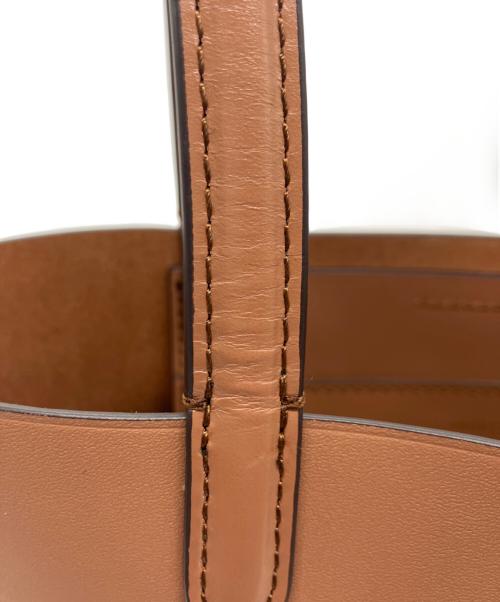 ORSETTO（オルセット）ORSETTO (オルセット) レザーハンドバッグ ブラウンの古着・服飾アイテム