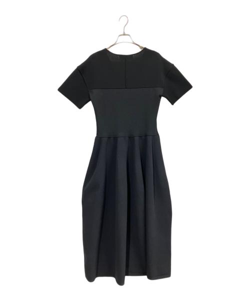 LE CIEL BLEU（ルシェルブルー）LE CIEL BLEU (ルシェルブルー) Knitted V Dress ブラック サイズ:36 未使用品の古着・服飾アイテム