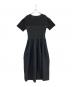 LE CIEL BLEU (ルシェルブルー) Knitted V Dress ブラック サイズ:36 未使用品：6000円