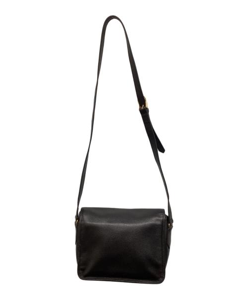 Yves Saint Laurent（イヴサンローラン）Yves Saint Laurent (イヴサンローラン) カサンドラロゴステッチショルダーバッグ ブラックの古着・服飾アイテム