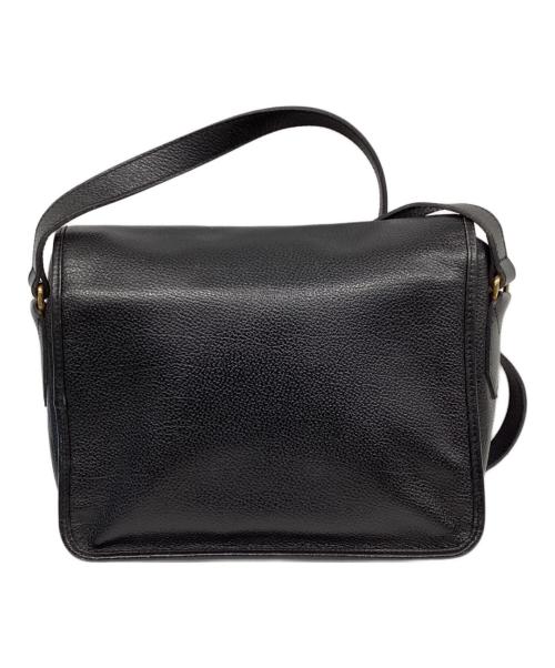 Yves Saint Laurent（イヴサンローラン）Yves Saint Laurent (イヴサンローラン) カサンドラロゴステッチショルダーバッグ ブラックの古着・服飾アイテム