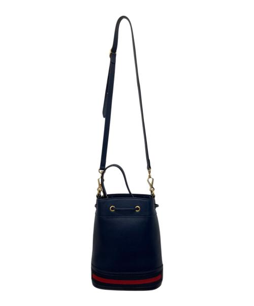 GUCCI（グッチ）GUCCI (グッチ) オフィディア スモール バケットバッグ ネイビーの古着・服飾アイテム