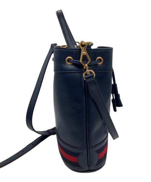 GUCCI（グッチ）GUCCI (グッチ) オフィディア スモール バケットバッグ ネイビーの古着・服飾アイテム