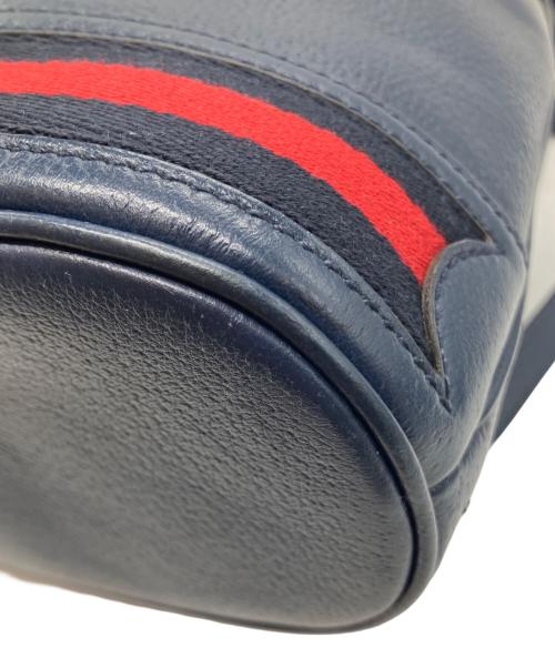 GUCCI（グッチ）GUCCI (グッチ) オフィディア スモール バケットバッグ ネイビーの古着・服飾アイテム