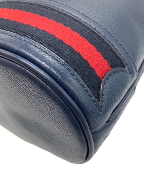 GUCCI（グッチ）GUCCI (グッチ) オフィディア スモール バケットバッグ ネイビーの古着・服飾アイテム