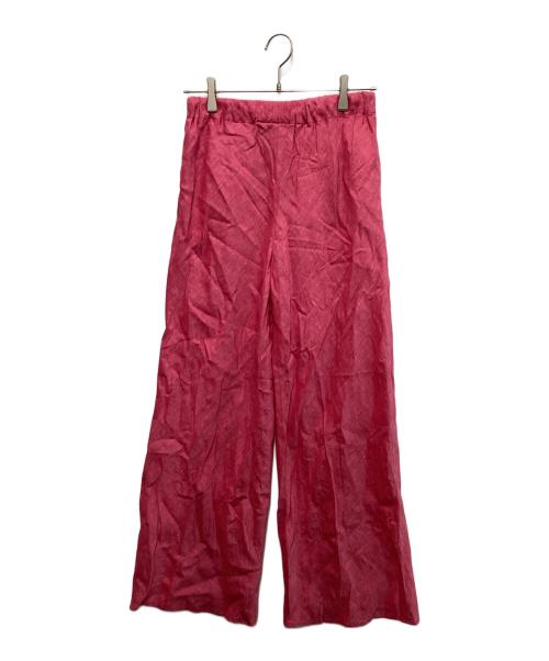 GALERIE VIE（ギャルリーヴィー）GALERIE VIE (ギャルリーヴィー) リネンポプリン イージーワイドパンツ ピンク サイズ:36の古着・服飾アイテム