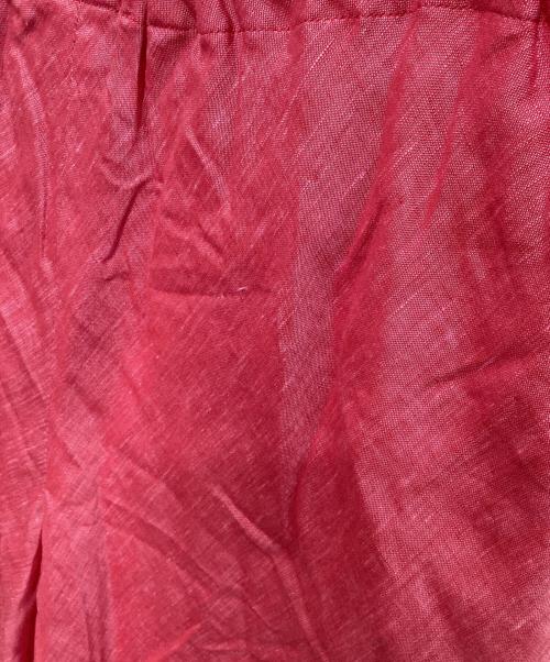 GALERIE VIE（ギャルリーヴィー）GALERIE VIE (ギャルリーヴィー) リネンポプリン イージーワイドパンツ ピンク サイズ:36の古着・服飾アイテム