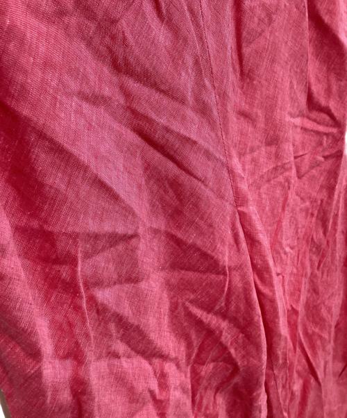 GALERIE VIE（ギャルリーヴィー）GALERIE VIE (ギャルリーヴィー) リネンポプリン イージーワイドパンツ ピンク サイズ:36の古着・服飾アイテム