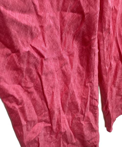 GALERIE VIE（ギャルリーヴィー）GALERIE VIE (ギャルリーヴィー) リネンポプリン イージーワイドパンツ ピンク サイズ:36の古着・服飾アイテム