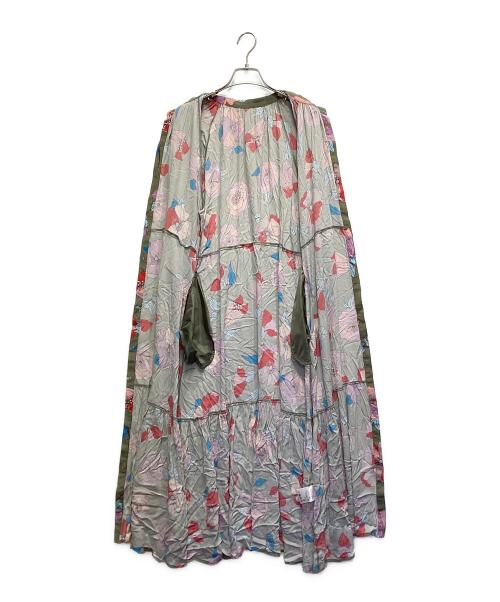 GRACE CRASS（グレース クラス）GRACE CRASS (グレース クラス) フラワージョーゼットドレス オリーブ サイズ:38の古着・服飾アイテム