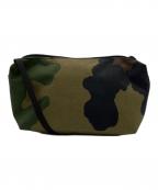 Herve Chapelierエルベシャプリエ）の古着「ナイロンスクエアショルダー」｜カーキ