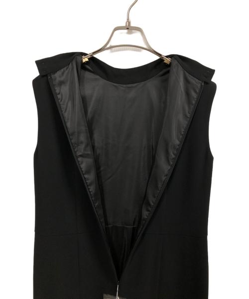 BEAUTY&YOUTH（ビューティーアンドユース）BEAUTY&YOUTH (ビューティーアンドユース) ダブルクロススタンドカラーノースリーブフレアドレス ブラック サイズ:M 未使用品の古着・服飾アイテム