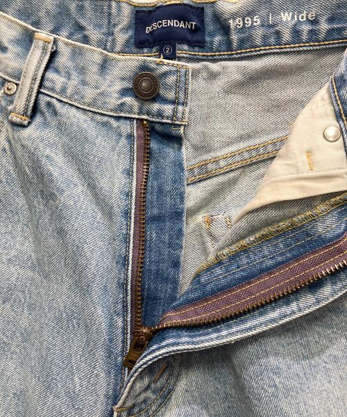 DESCENDANT（ディセンダント）DESCENDANT (ディセンダント) 1995 DENIM TROUSERS BUGGY ブルー サイズ:２の古着・服飾アイテム