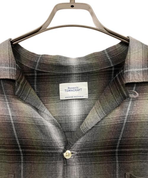 TOWN CRAFT（タウンクラフト）TOWN CRAFT (タウンクラフト) 60'S 復刻ループカラーシャツ グリーン サイズ:Mの古着・服飾アイテム