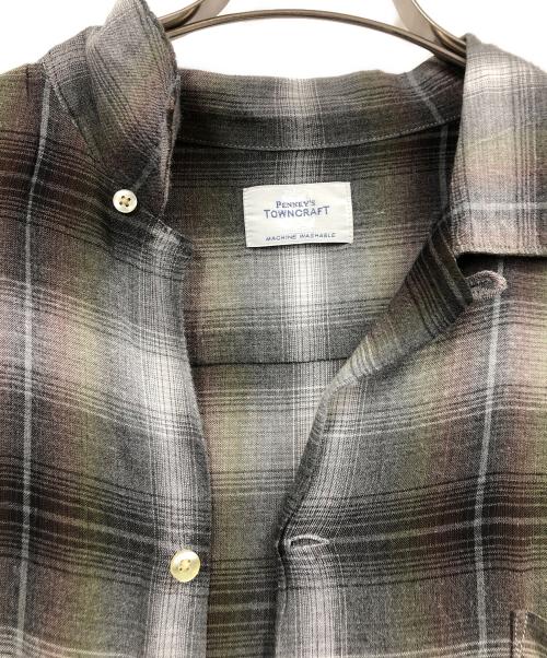 TOWN CRAFT（タウンクラフト）TOWN CRAFT (タウンクラフト) 60'S 復刻ループカラーシャツ グリーン サイズ:Mの古着・服飾アイテム