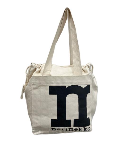 marimekko（マリメッコ）marimekko (マリメッコ) Mono City Tote トートバッグ アイボリーの古着・服飾アイテム