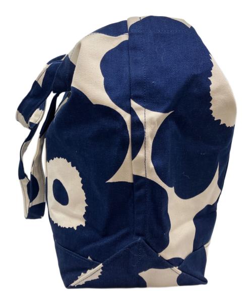 marimekko（マリメッコ）marimekko (マリメッコ) PERUSKASSI UNIKKO トートバッグ ブルーの古着・服飾アイテム