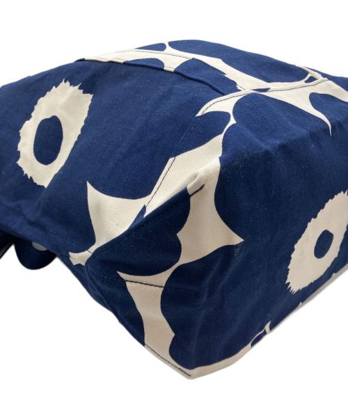 marimekko（マリメッコ）marimekko (マリメッコ) PERUSKASSI UNIKKO トートバッグ ブルーの古着・服飾アイテム