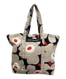 marimekko（マリメッコ）の古着「 pieni unikko peruskassi トートバッグ」｜ベージュ
