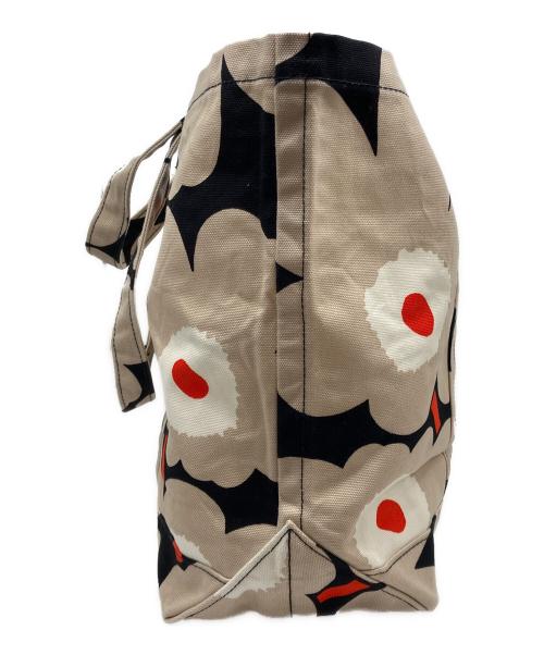 marimekko（マリメッコ）marimekko (マリメッコ)  pieni unikko peruskassi トートバッグ ベージュの古着・服飾アイテム