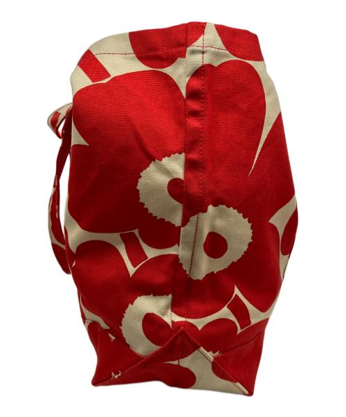 marimekko（マリメッコ）marimekko (マリメッコ) トートバッグ レッドの古着・服飾アイテム