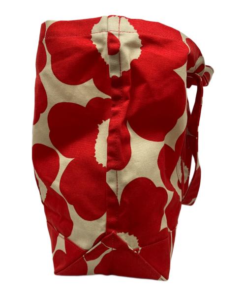 marimekko（マリメッコ）marimekko (マリメッコ) トートバッグ レッドの古着・服飾アイテム