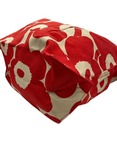 marimekko（マリメッコ）marimekko (マリメッコ) トートバッグ レッドの古着・服飾アイテム