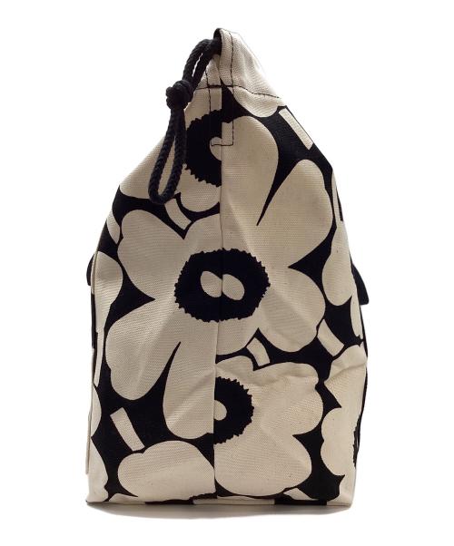 marimekko（マリメッコ）marimekko (マリメッコ) トートバッグ ブラック×アイボリーの古着・服飾アイテム