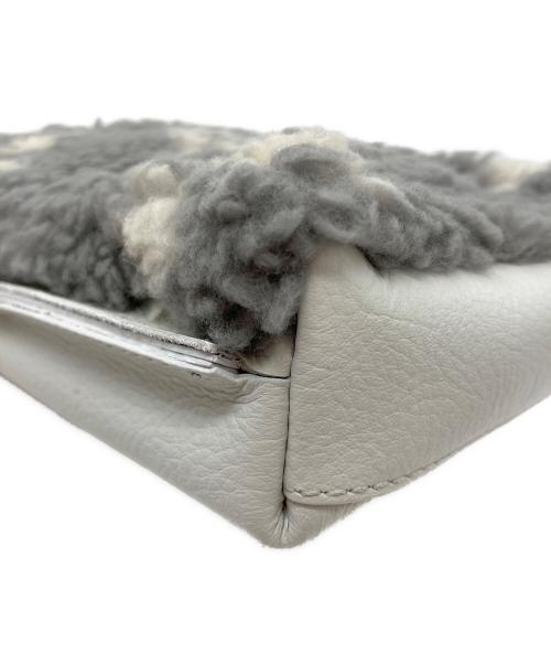 russet（ラシット）russet (ラシット) ボアミニショルダーバッグ グレーの古着・服飾アイテム