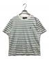Weekend Max Mara（ウィークエンド マックスマーラ）の古着「Satrapo　ボーダーTシャツ」｜グリーン×ホワイト
