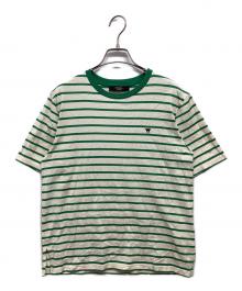 WEEKEND Max Mara（ウィークエンド マックスマーラ）の古着「ボーダーTシャツ」｜グリーン×オフホワイト