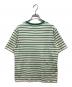 Weekend Max Mara (ウィークエンド マックスマーラ) ボーダーTシャツ グリーン×オフホワイト サイズ:L：4000円