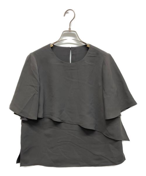 Leilian WHITE LABEL（レリアン ホワイトレーベル）Leilian WHITE LABEL (レリアン ホワイトレーベル) ブラウス グレー サイズ:9の古着・服飾アイテム