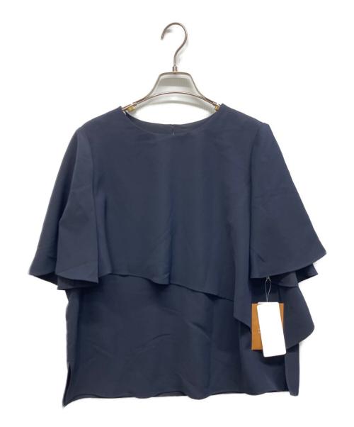 Leilian WHITE LABEL（レリアン ホワイトレーベル）Leilian WHITE LABEL (レリアン ホワイトレーベル) ブラウス ネイビー サイズ:11の古着・服飾アイテム