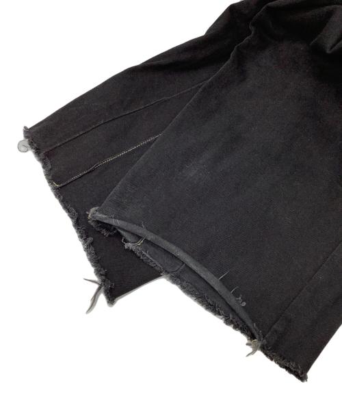 AALTO（アールト）AALTO (アールト) フロントプリーツデニム ブラック サイズ:36の古着・服飾アイテム