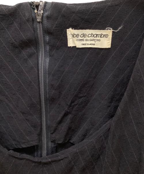 ROBE DE CHAMBRE COMME DES GARCONS（ローブドシャンブル コムデギャルソン）ROBE DE CHAMBRE COMME DES GARCONS (ローブドシャンブル コムデギャルソン) ノースリーブワンピース ネイビー サイズ:表記無しの古着・服飾アイテム