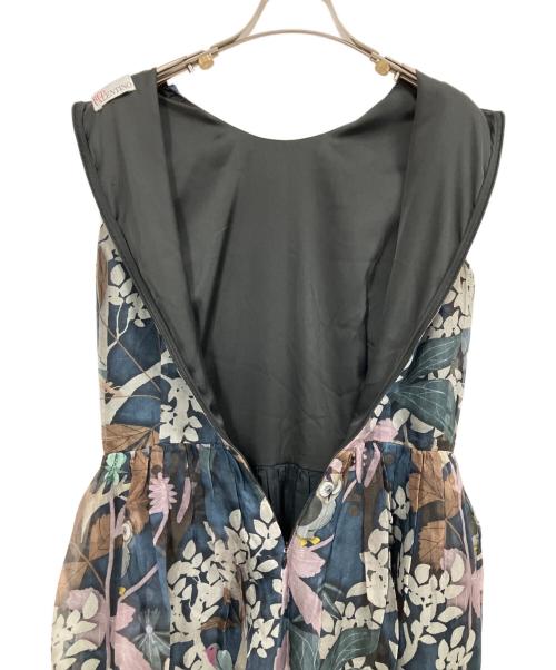 RED VALENTINO（レッドヴァレンティノ）RED VALENTINO (レッドヴァレンティノ) ノースリーブワンピース ネイビー サイズ:40の古着・服飾アイテム