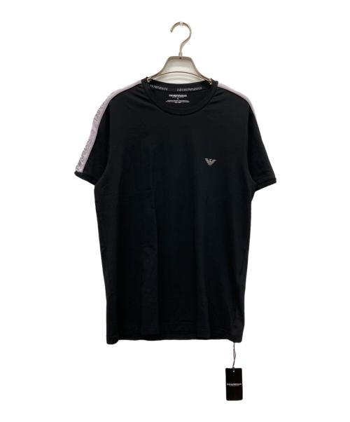EMPORIO ARMANI（エンポリオ アルマーニ）EMPORIO ARMANI (エンポリオ アルマーニ) クルーネックTシャツ ブラック サイズ:Sの古着・服飾アイテム