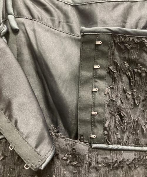 Adam et Rope（アダム エ ロペ）Adam et Rope (アダム エ ロペ) ジャガードビスチェワンピース ブラック サイズ:36の古着・服飾アイテム