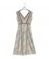 HER LIP TO（ハーリップトゥ）の古着「Lace Trimmed Floral Dress」｜ベージュ