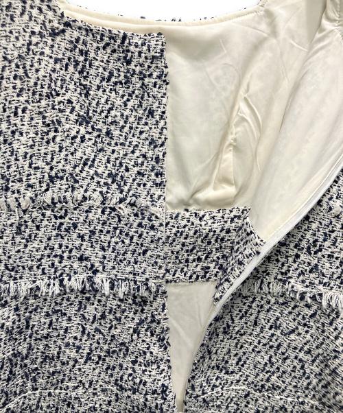 HER LIP TO（ハーリップトゥ）HER LIP TO (ハーリップトゥ) Cotton-blend Tweed Dress ネイビー サイズ:Mの古着・服飾アイテム