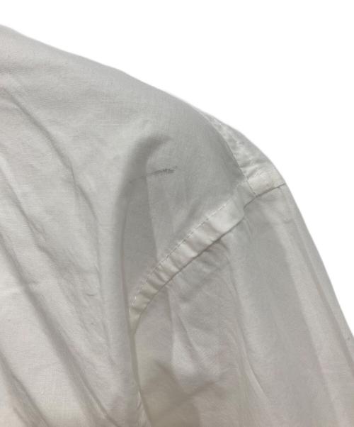 DRAWER（ドゥロワー）DRAWER (ドゥロワー) コットンフリルプリーブラウス ホワイト サイズ:36の古着・服飾アイテム